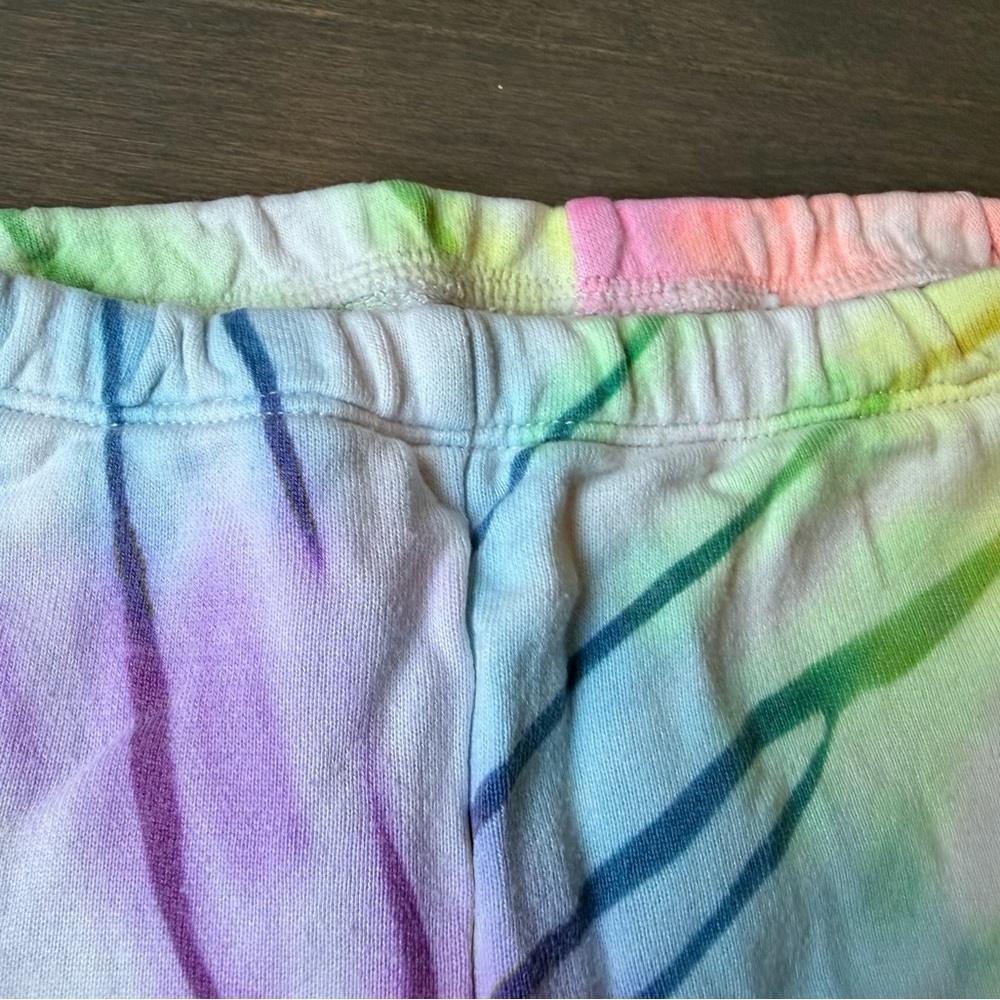 Flowers by Zoe Girls Tie-Dye Purple Pink Yellow Blue Sweatshirt & Legging Set - Picture 15 of 16